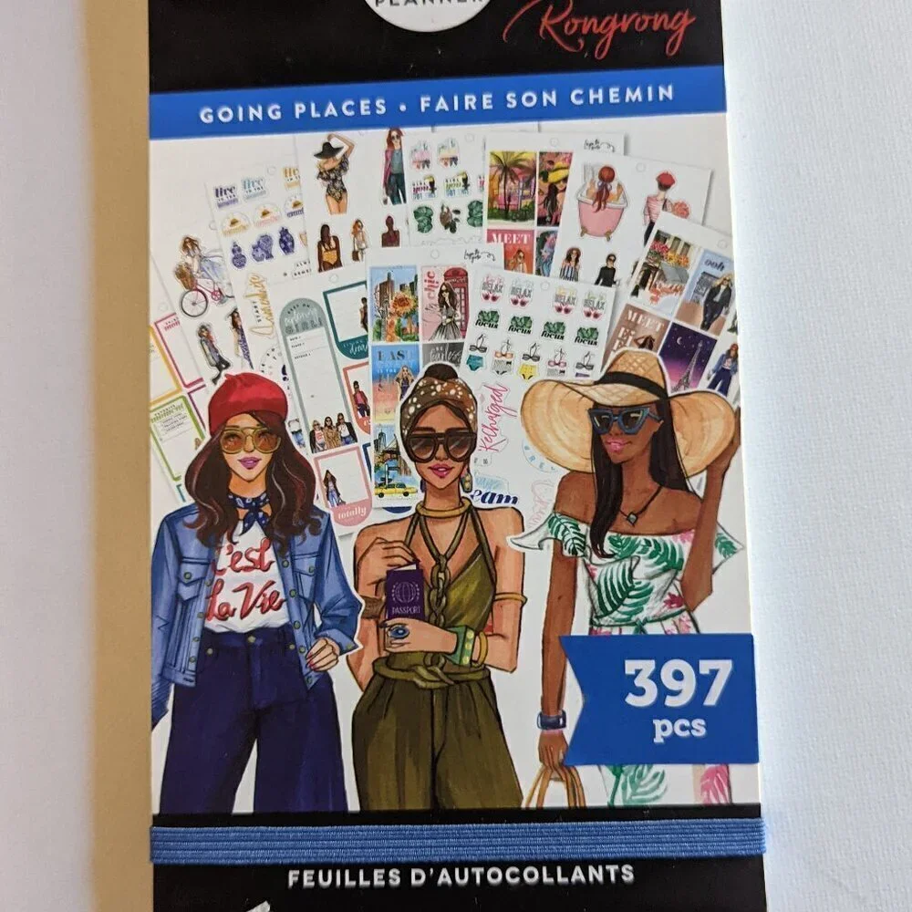 NEW Happy Planner 'Going Places' 397 pcs Rong Rong Classic Sticker Book Fashion